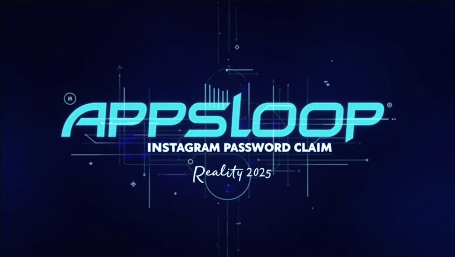 Appsloop instagram password claim reality