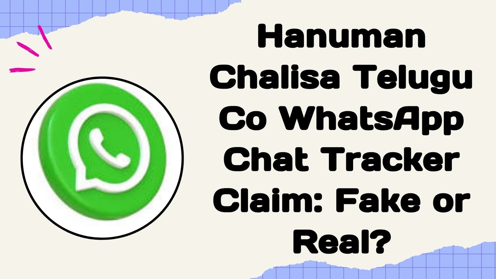 Hanuman chalisa Telugu co in WhatsApp chat tracker claim fake or real