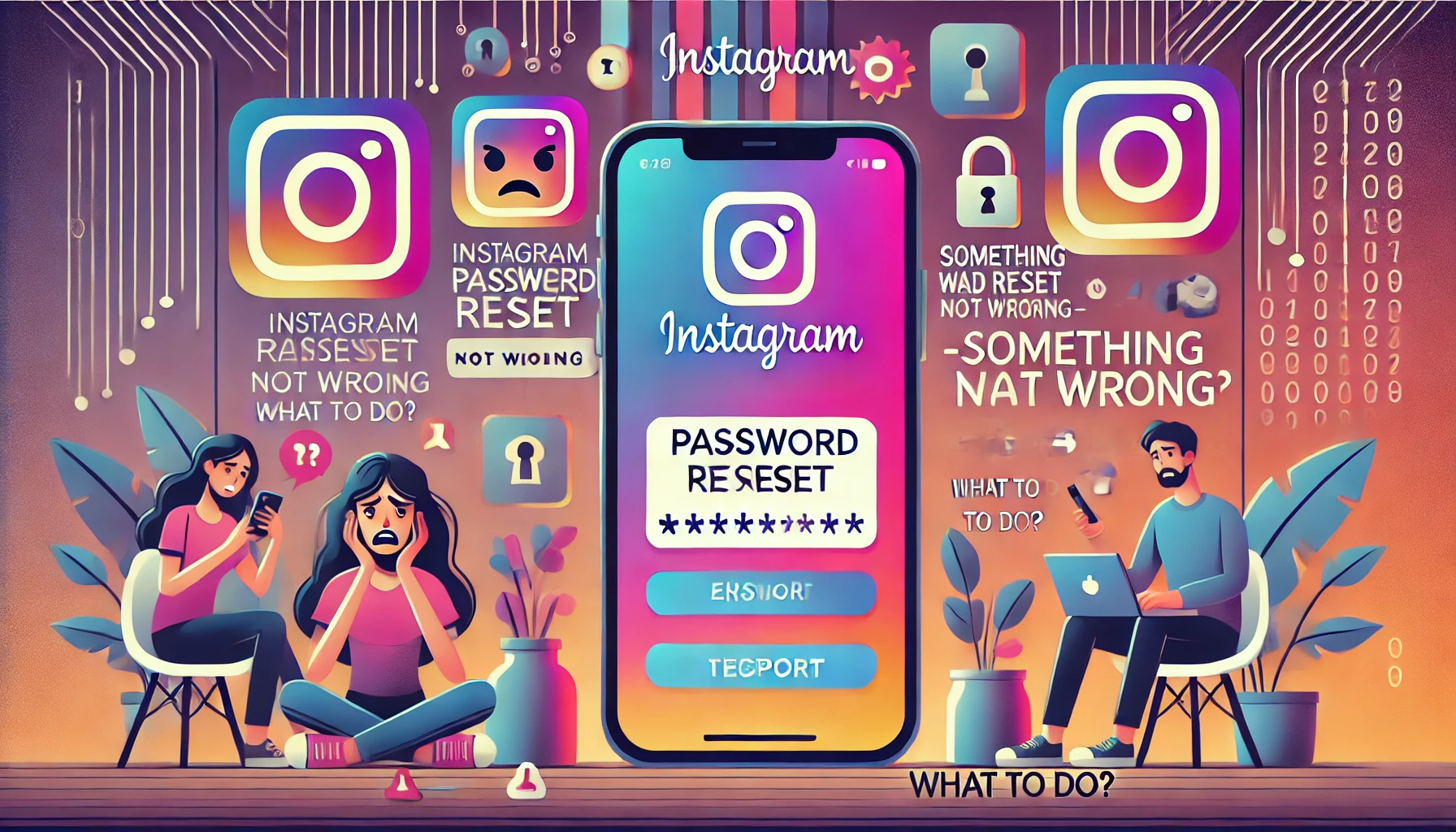 instagram password reset not working something went wrong what to do