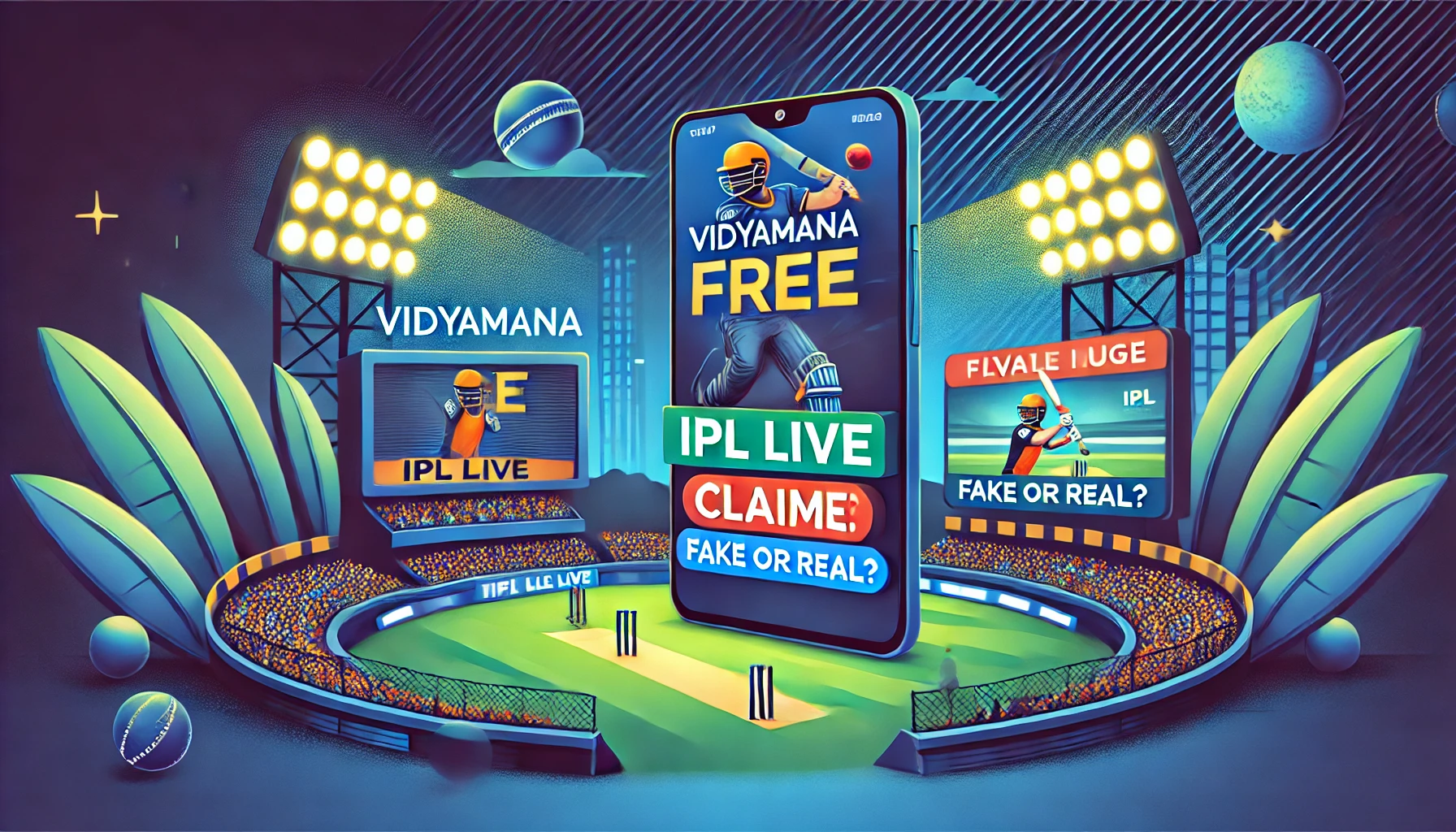 Vidyamana free ipl live claim fake or real