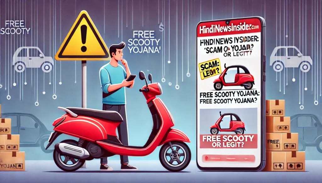 Hindinewsinsider .com free scooty yojana fake or real?