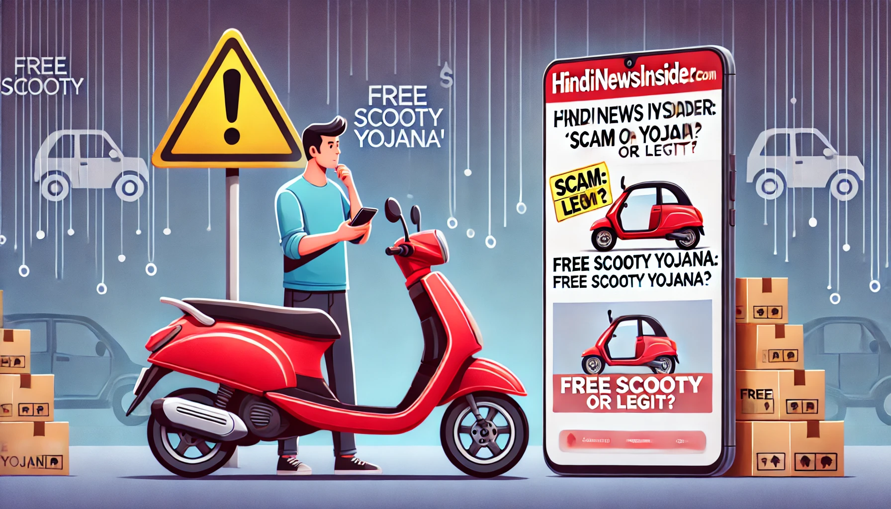 Hindinewsinsider .com free scooty yojana fake or real?