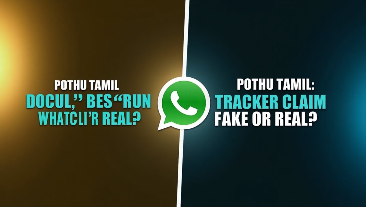 what is pothu tamil? whatsapp tracker claim fake or real?