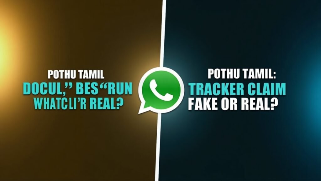 what is pothu tamil? whatsapp tracker claim fake or real?