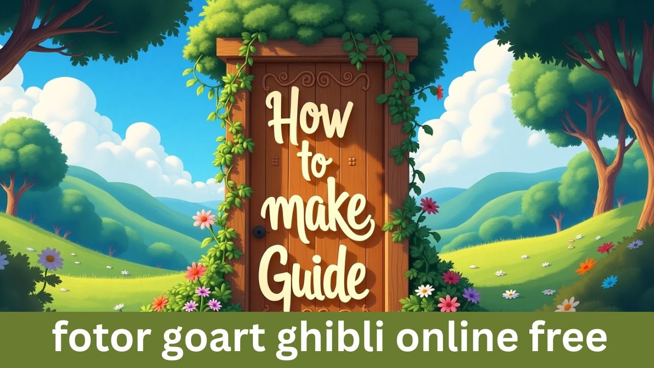 fotor goart ghibli online free - how to make guide
